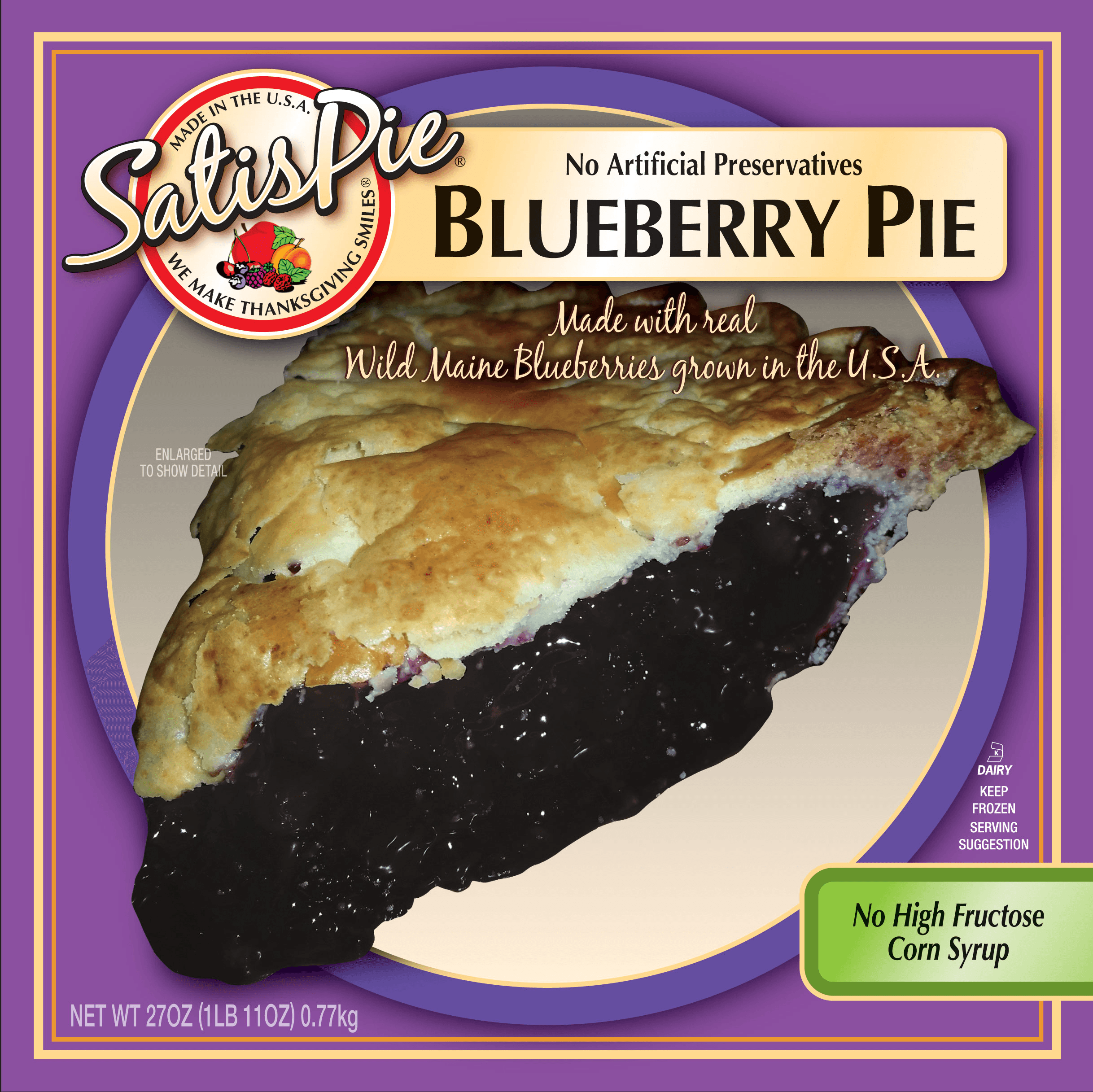 Blueberry Pie - Handcrafted artisan pie made with premium ingredients